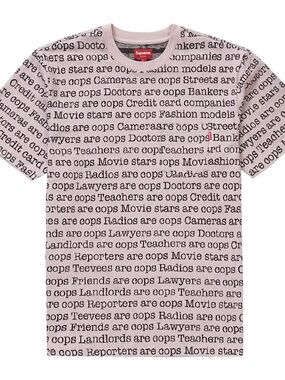Supreme Cops Jacquard Pocket Tee Large